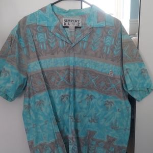 Newport Blue Hawaiian Shirt